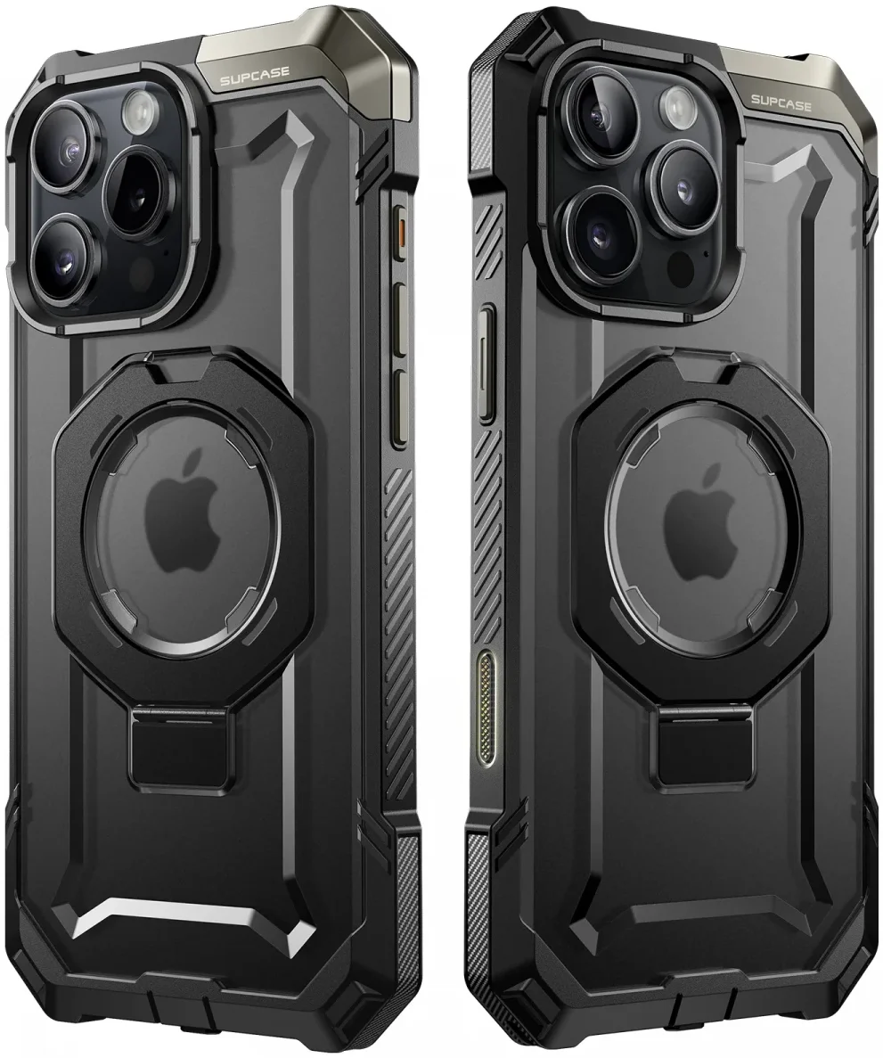 SUPCASE UB Grip Apple iPhone 16 Pro Hoesje MagSafe Kickstand Zwart afbeelding 10