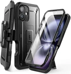 SUPCASE UB Pro Apple iPhone 16 Plus Hoesje Full Protect Kickstand Zwart afbeelding