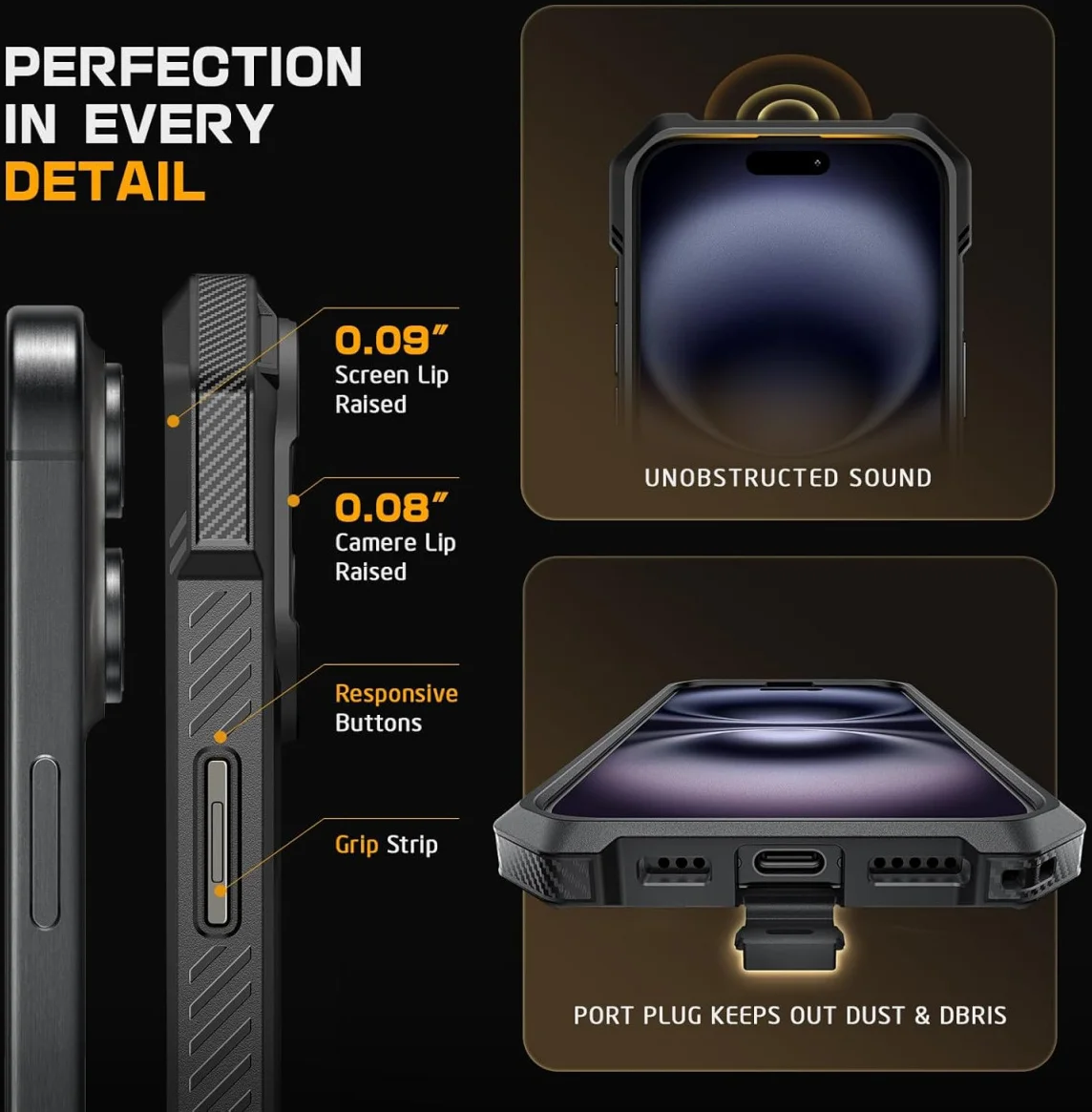 SUPCASE UB Grip Apple iPhone 16 Plus Hoesje MagSafe Kickstand Zwart afbeelding 8
