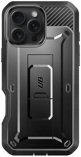 SUPCASE UB Pro Apple iPhone 16 Pro Max Hoesje Full Protect Kickstand Zwart afbeelding 6