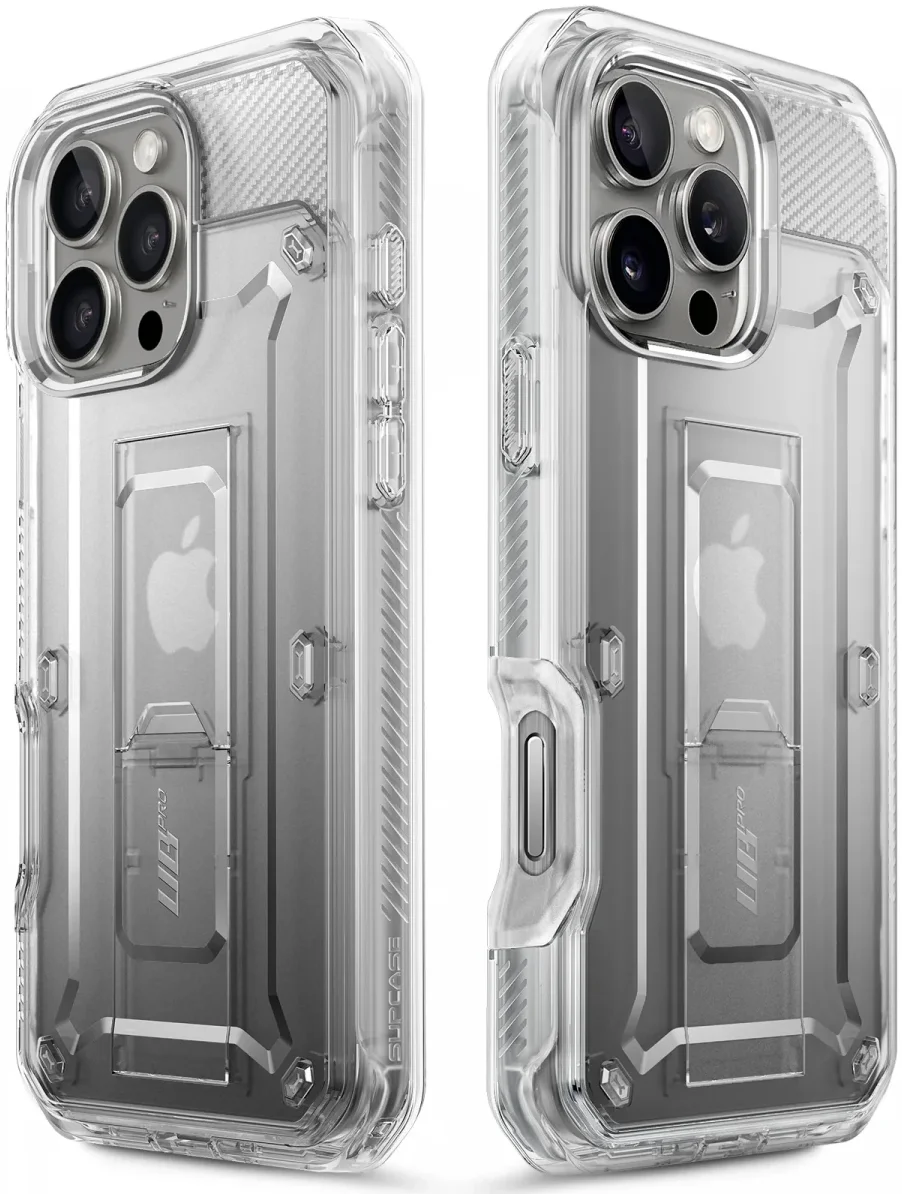 SUPCASE UB Pro Apple iPhone 16 Pro Max Hoesje Full Protect Kickstand Transparant afbeelding 10