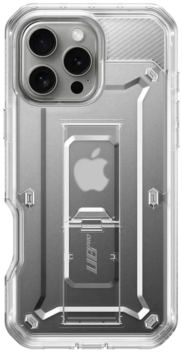 SUPCASE UB Pro Apple iPhone 16 Pro Max Hoesje Full Protect Kickstand Transparant afbeelding 8