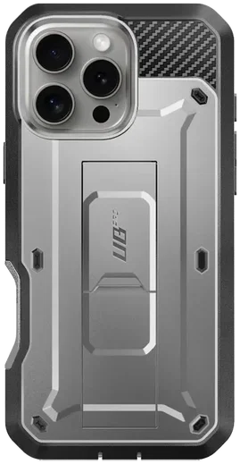 SUPCASE UB Pro Apple iPhone 16 Pro Max Hoesje Full Protect Kickstand Grijs afbeelding 8