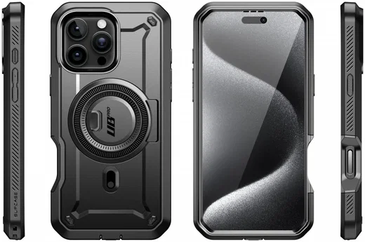 SUPCASE UB Mag Pro Apple iPhone 16 Pro Max Hoesje MagSafe Stand Zwart afbeelding 6