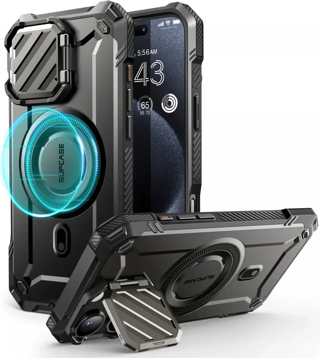 SUPCASE UB Pro MagXT Apple iPhone 16 Pro Max Hoesje Camera Protector Zwart afbeelding 1