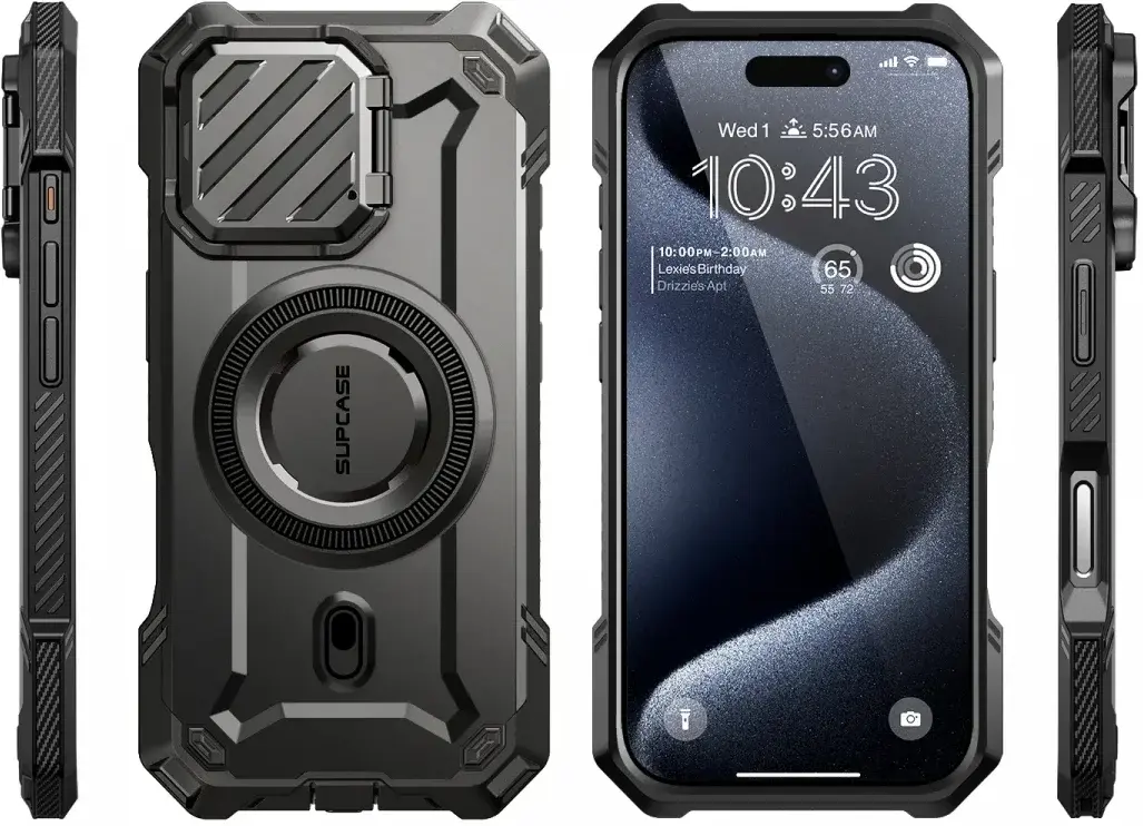 SUPCASE UB Pro MagXT Apple iPhone 16 Pro Max Hoesje Camera Protector Zwart afbeelding 9