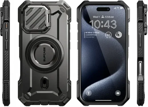 SUPCASE UB Pro MagXT Apple iPhone 16 Pro Max Hoesje Camera Protector Zwart afbeelding 9