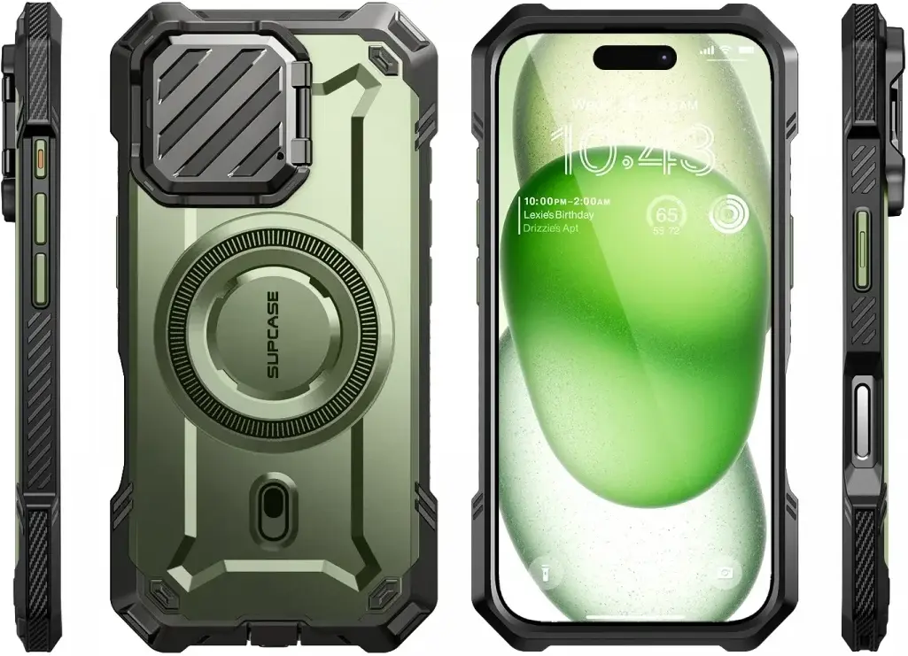 SUPCASE UB Pro MagXT Apple iPhone 16 Pro Max Hoesje Camera Protector Groen afbeelding 4