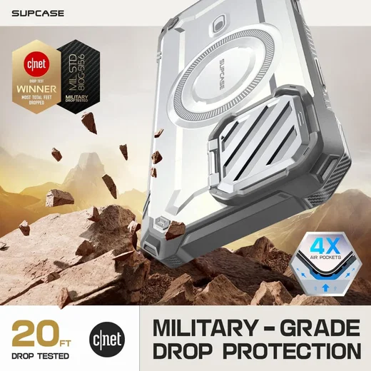 SUPCASE UB Pro MagXT Apple iPhone 16 Pro Max Hoesje Camera Protector Wit afbeelding 4