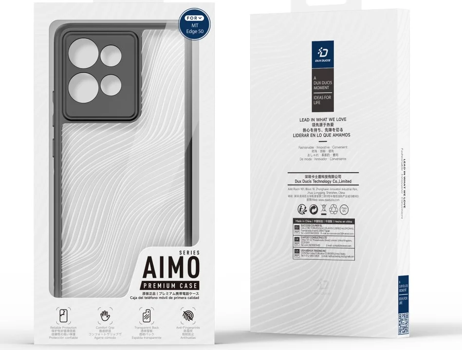 Dux Ducis Aimo Motorola Edge 50 Hoesje Back Cover Zwart afbeelding 10