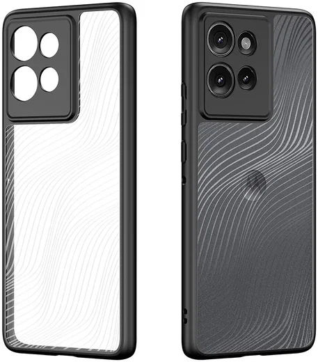 Dux Ducis Aimo Motorola Edge 50 Hoesje Back Cover Zwart afbeelding 2