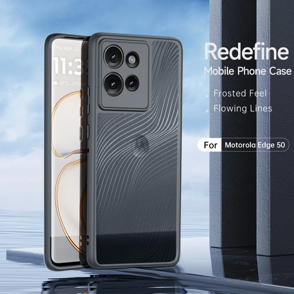 Dux Ducis Aimo Motorola Edge 50 Hoesje Back Cover Zwart afbeelding 3