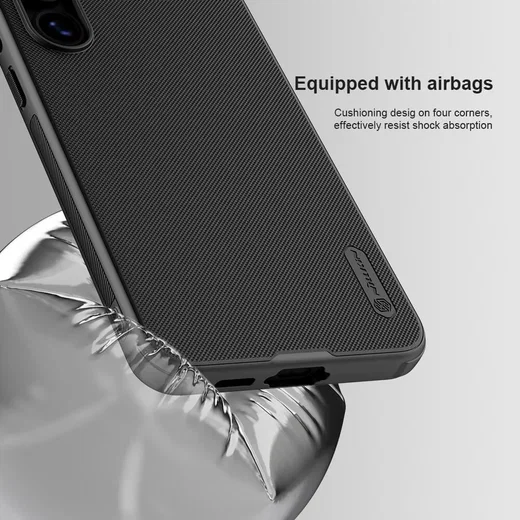 Nillkin Frosted Shield Samsung Galaxy S24 FE Hoesje MagSafe Back Cover Zwart afbeelding 4