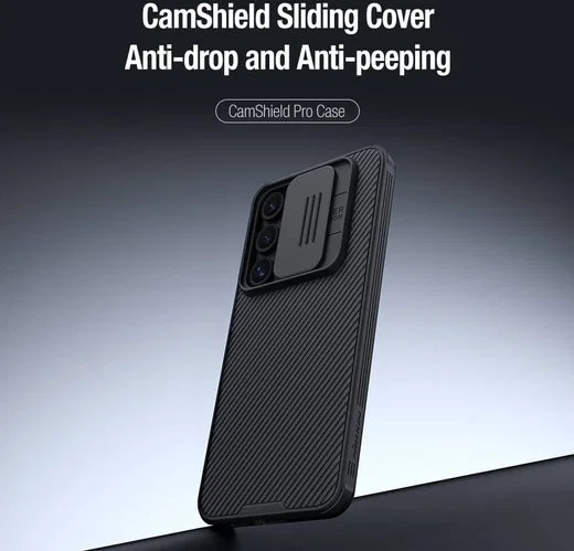 Nillkin CamShield Samsung Galaxy S24 FE Hoesje Camera Slider Back Cover Zwart afbeelding 7