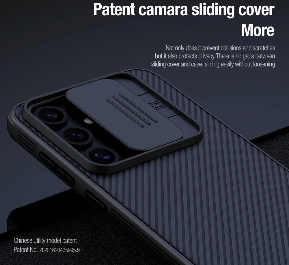 Nillkin CamShield Samsung Galaxy S24 FE Hoesje Camera Slider Back Cover Zwart afbeelding 5