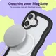 HappyCase Wavy Apple iPhone 16 Hoesje MagSafe Back Cover Transparant Zwart afbeelding 5