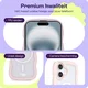 HappyCase Wavy Apple iPhone 16 Hoesje MagSafe Back Cover Roze afbeelding 3
