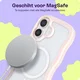 HappyCase Wavy Apple iPhone 16 Hoesje MagSafe Back Cover Roze afbeelding 5