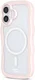 HappyCase Wavy Apple iPhone 16 Hoesje MagSafe Back Cover Roze afbeelding 11