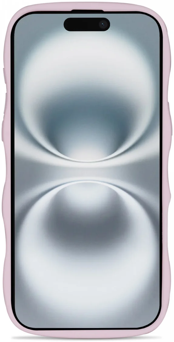 HappyCase Wavy Apple iPhone 16 Hoesje MagSafe Back Cover Roze afbeelding 12