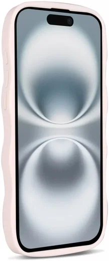 HappyCase Wavy Apple iPhone 16 Hoesje MagSafe Back Cover Roze afbeelding 13