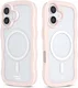 HappyCase Wavy Apple iPhone 16 Hoesje MagSafe Back Cover Roze afbeelding 14
