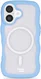 HappyCase Wavy Apple iPhone 16 Hoesje MagSafe Back Cover Blauw afbeelding 1