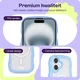 HappyCase Wavy Apple iPhone 16 Hoesje MagSafe Back Cover Blauw afbeelding 3