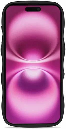 HappyCase Wavy Apple iPhone 16 Plus Hoesje MagSafe Back Cover Zwart afbeelding 12