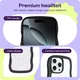 HappyCase Wavy Apple iPhone 16 Pro Hoesje MagSafe Back Cover Zwart afbeelding 3