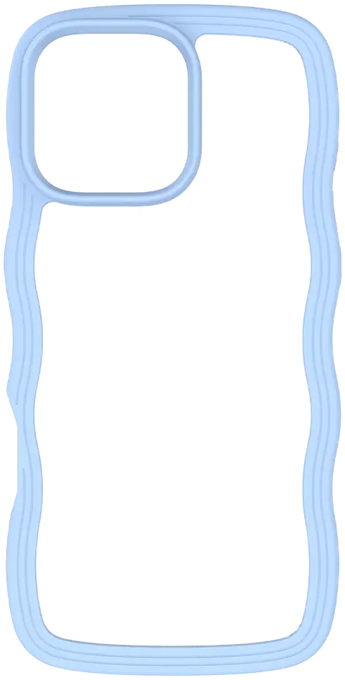 HappyCase Wavy Apple iPhone 16 Pro Hoesje MagSafe Back Cover Blauw afbeelding 16