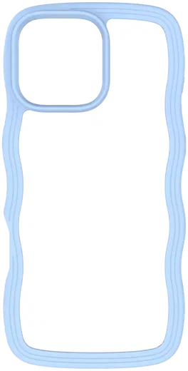 HappyCase Wavy Apple iPhone 16 Pro Hoesje MagSafe Back Cover Blauw afbeelding 16