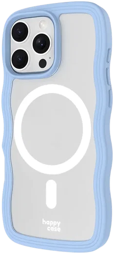 HappyCase Wavy Apple iPhone 16 Pro Hoesje MagSafe Back Cover Blauw afbeelding 17