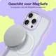HappyCase Wavy Apple iPhone 16 Pro Hoesje MagSafe Back Cover Paars afbeelding 5