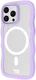 HappyCase Wavy Apple iPhone 16 Pro Hoesje MagSafe Back Cover Paars afbeelding 16