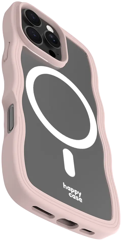 HappyCase Wavy Apple iPhone 16 Pro Max Hoesje MagSafe Back Cover Roze afbeelding 20