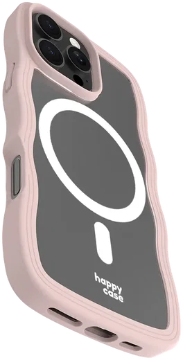 HappyCase Wavy Apple iPhone 16 Pro Max Hoesje MagSafe Back Cover Roze afbeelding 20