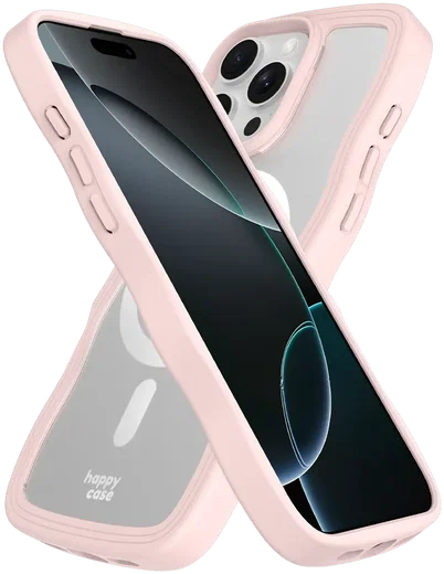 HappyCase Wavy Apple iPhone 16 Pro Max Hoesje MagSafe Back Cover Roze afbeelding 11