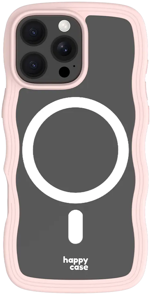 HappyCase Wavy Apple iPhone 16 Pro Max Hoesje MagSafe Back Cover Roze afbeelding 21