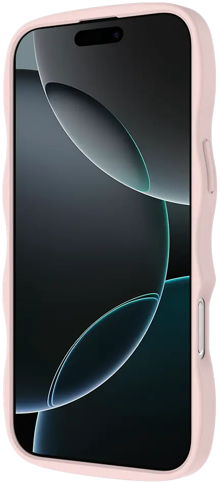 HappyCase Wavy Apple iPhone 16 Pro Max Hoesje MagSafe Back Cover Roze afbeelding 18