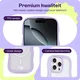 HappyCase Wavy Apple iPhone 16 Pro Max Hoesje MagSafe Back Cover Paars afbeelding 3