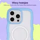 HappyCase Wavy Apple iPhone 16 Pro Max Hoesje MagSafe Back Cover Blauw afbeelding 4