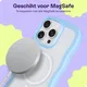 HappyCase Wavy Apple iPhone 16 Pro Max Hoesje MagSafe Back Cover Blauw afbeelding 5