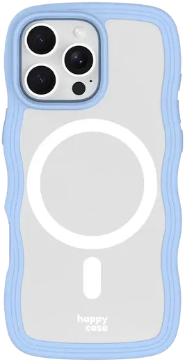 HappyCase Wavy Apple iPhone 16 Pro Max Hoesje MagSafe Back Cover Blauw afbeelding 15