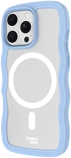 HappyCase Wavy Apple iPhone 16 Pro Max Hoesje MagSafe Back Cover Blauw afbeelding 17