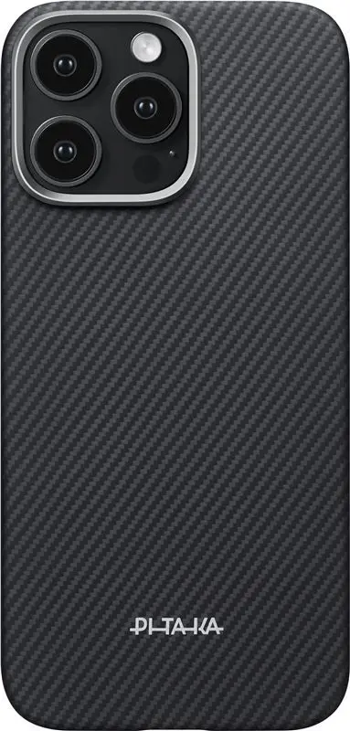PITAKA Edge Apple iPhone 16 Pro Max Hoesje 600D Magnetic Ultra Dun Zwart afbeelding 2