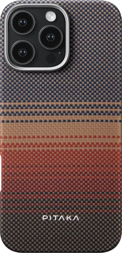 PITAKA MagEZ 6 Apple iPhone 16 Pro Hoesje 600D Ultra Dun MagSafe Sunset afbeelding 2