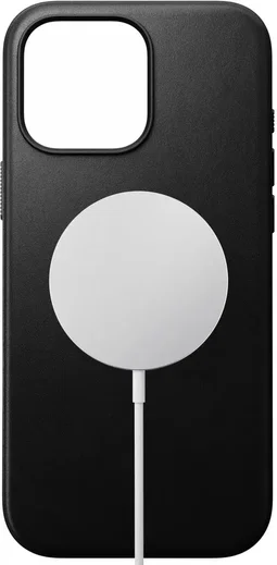 Nomad Modern Leather iPhone 16 Pro Max Hoesje Leer MagSafe Zwart afbeelding 9