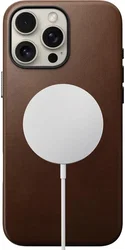 Nomad Traditional Leather iPhone 16 Pro Max Hoesje Leer MagSafe Bruin afbeelding