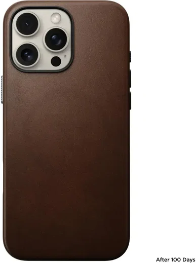 Nomad Traditional Leather iPhone 16 Pro Max Hoesje Leer MagSafe Bruin afbeelding 9